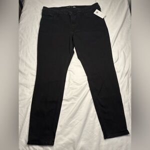 Old Navy Rockstar Super Skinny Jeans Black Mid Rise Women’s Size 18 NWT